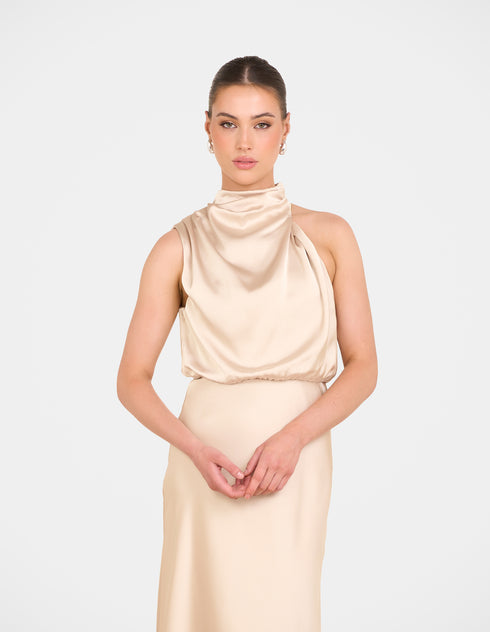 Tate High Neck Gown